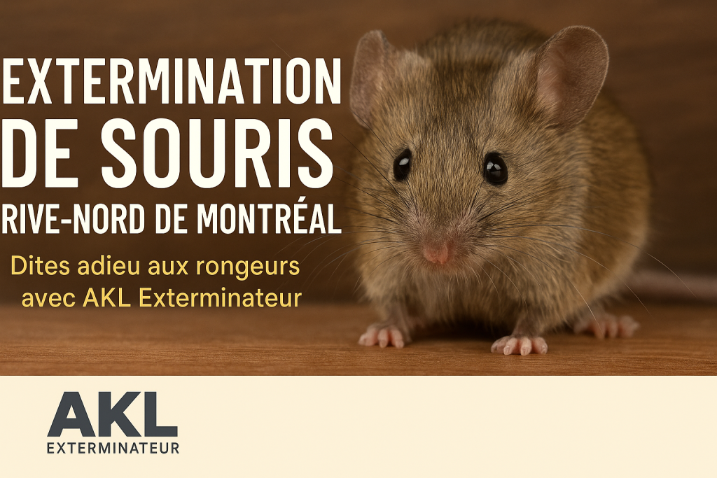 Infestation de souris? Comment AKL Exterminateur peut vous aider